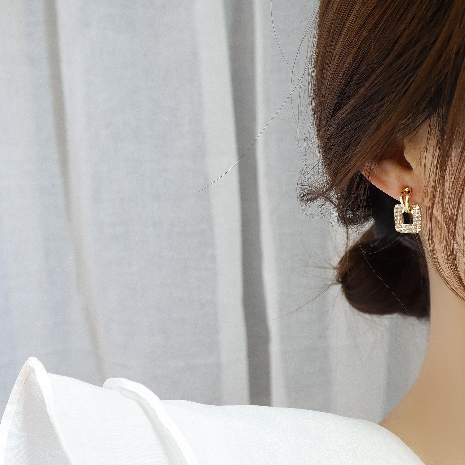 Korean Square Studs - 14K Gold Premium
* - Image 2