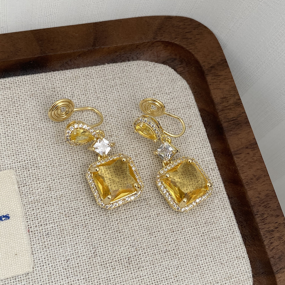 Full Pavé Studs - Vintage Glam Earrings - Image 6