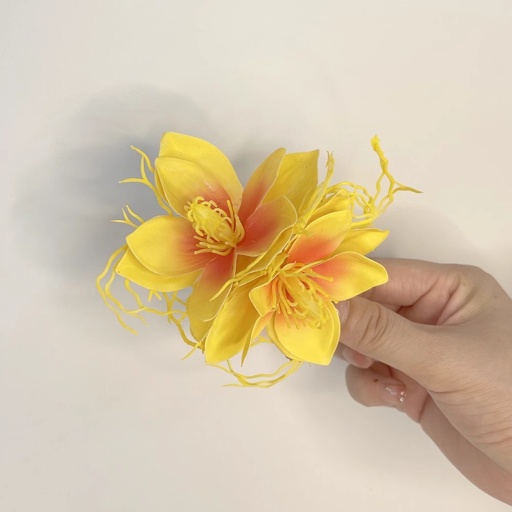 Purple Jasmine Hair Clip - Duckbill Clip for Bangs - Image 9