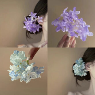 Blue Hydrangea Hair Clip - 2025 Forest Core Trend
