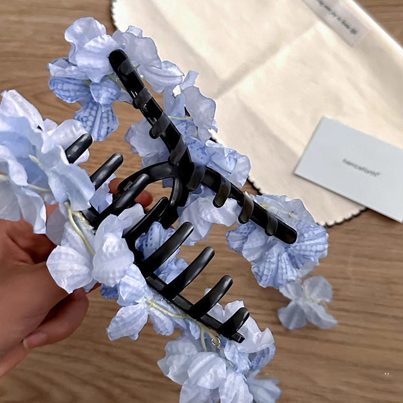 Hydrangea Waterfall Claw Clip - 2023 Ethereal Updo Enhancer - Image 3