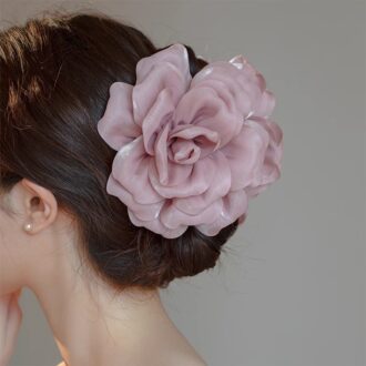 Caro's Signature 3D Rose Claw Clip - Luxury Updo Maker