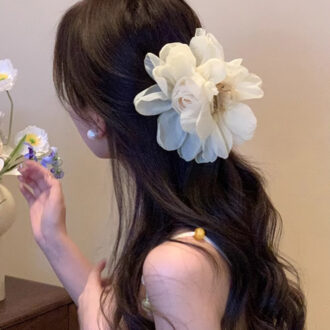 Misty Stream Chiffon Claw - Cloudlike Updo