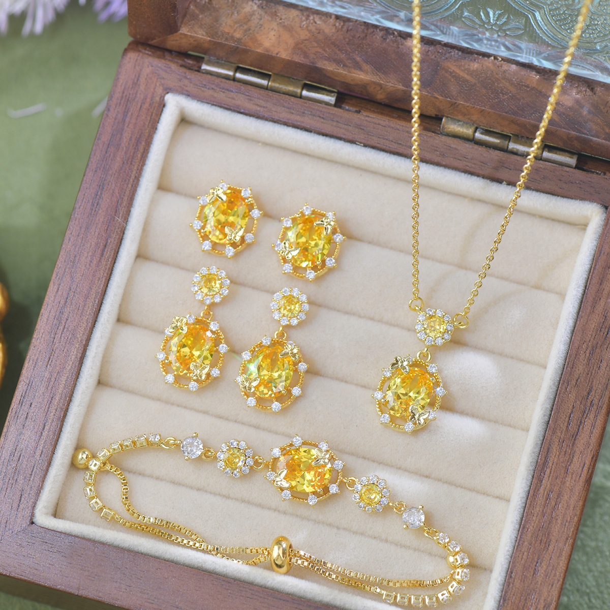 Sunshine Yellow Butterfly Set - Signature Collection - Image 3
