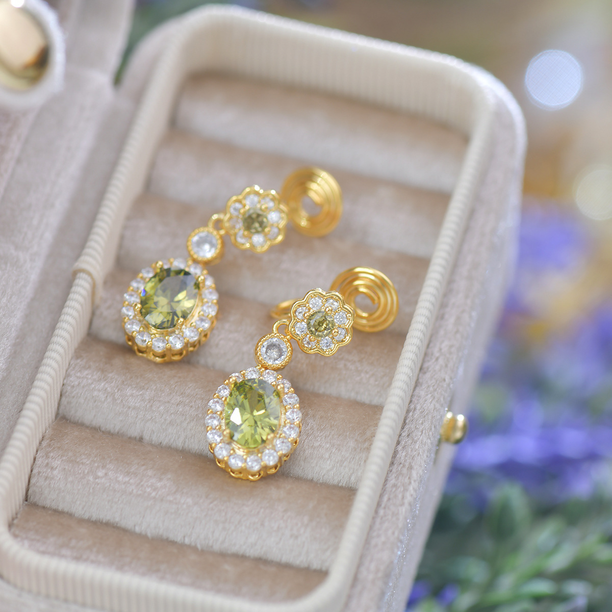 Vintage Olive Drops - Palace Earrings - Image 5