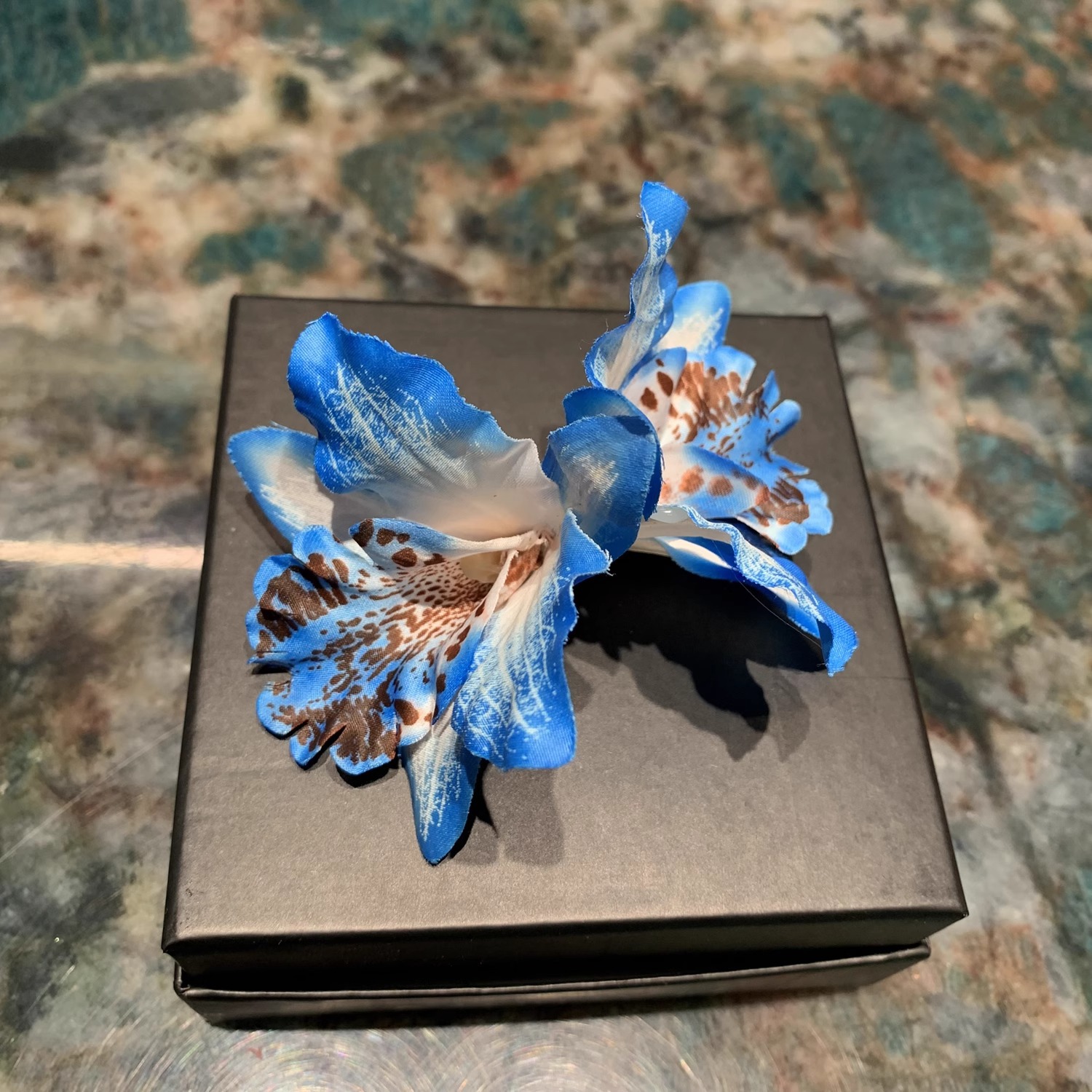 Double Thai Orchid Hair Clip - Bridal & Beach Hair Jewelry - Image 7