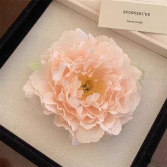 Red Peony Hair Clip - Photogenic Updo Styler