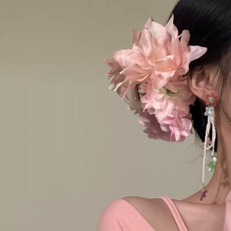 Pink Floral Hair Claw Collection - Spring Vacation Set