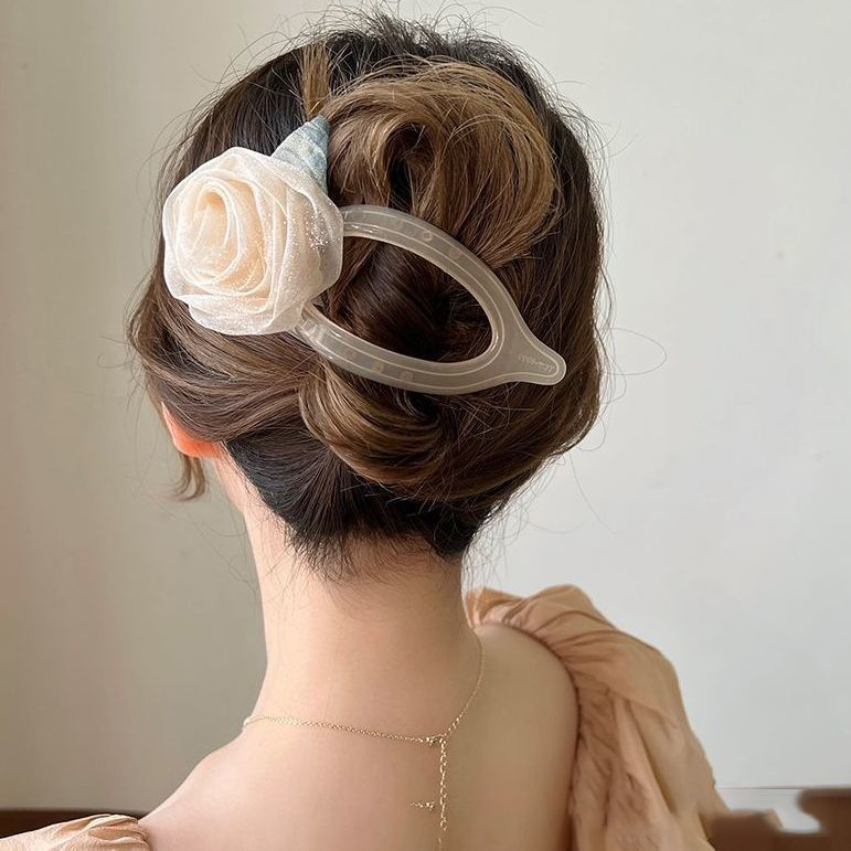 Camellia Goddess Duckbill Clip - Summer Sophistication - Image 2