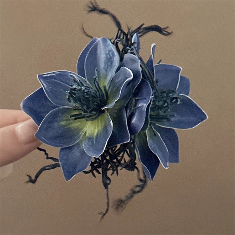 Purple Jasmine Hair Clip - Duckbill Clip for Bangs - Image 8