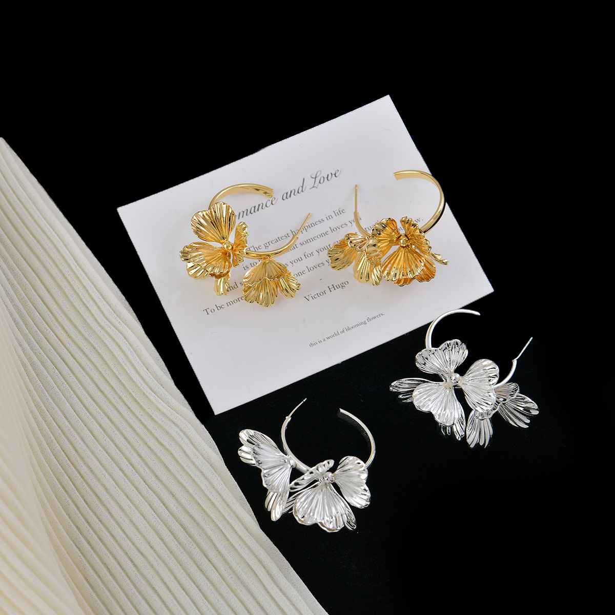 Clover Hoops - Lucky Charm Earrings