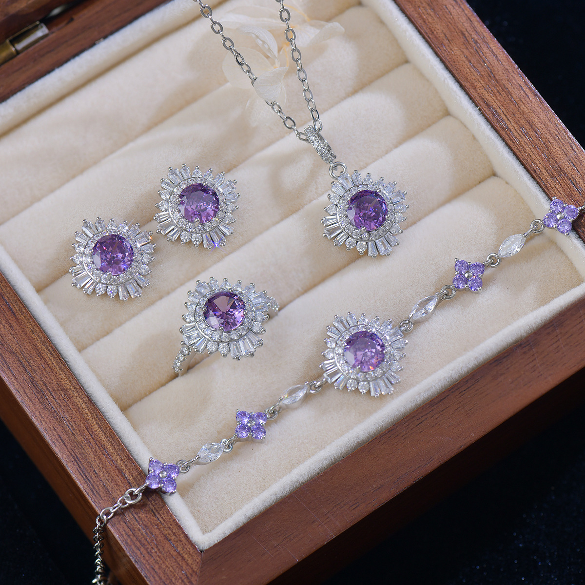 Purple Zirconia Set - Coordinated Luxury - Image 2
