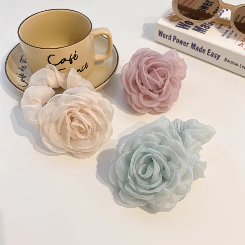 French Lace Scrunchy - Double-Layer Updo Accent - Image 2