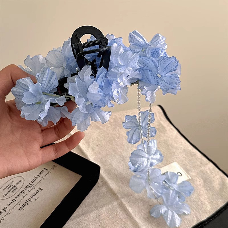 Hydrangea Waterfall Claw Clip - 2023 Ethereal Updo Enhancer - Image 2