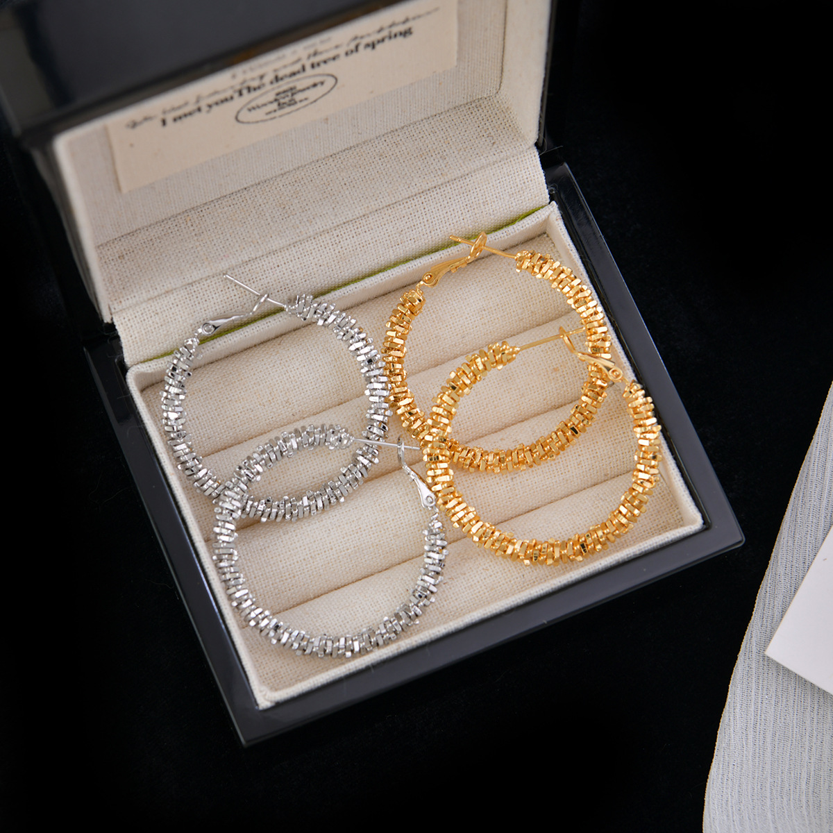 Silver Hoops - Korean Office Chic