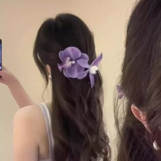 Pink Floral Hair Claw - Pure-Yeur Forest Fantasy