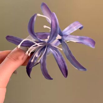 Summer Purple Orchid Hair Clip - Pure-Yeur Side Accent