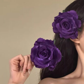 Violet Elegance Duckbill Clip - Timeless Grace