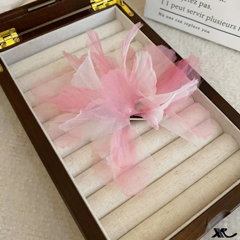 Ombré Tulle Floral Hair Clip - Chic Duckbill Bangs Clip - Image 7