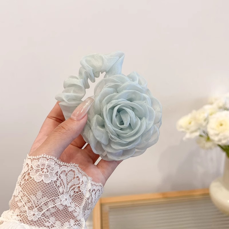 French Lace Scrunchy - Double-Layer Updo Accent - Image 6