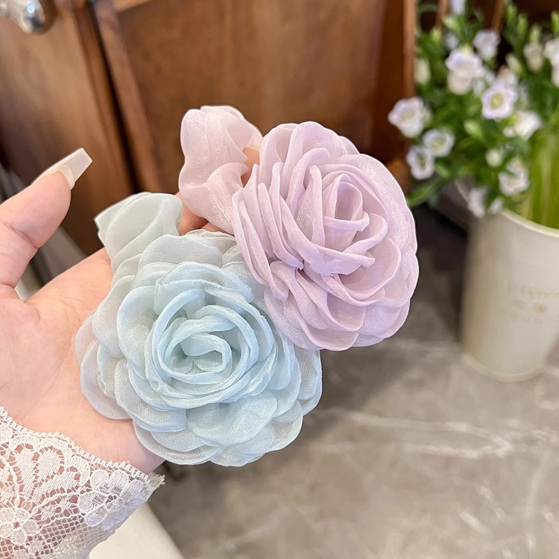 French Lace Scrunchy - Double-Layer Updo Accent - Image 4