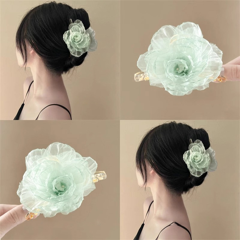 Mint Green Hair Claw - 2025 Forest Hair Trend