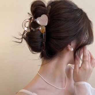 2025 Heart Hair Claw - Statement Updo Maker