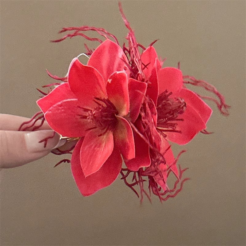 Purple Jasmine Hair Clip - Duckbill Clip for Bangs - Image 7