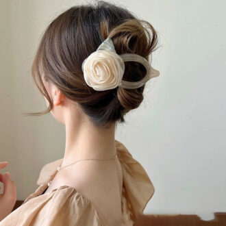 Camellia Goddess Duckbill Clip - Summer Sophistication