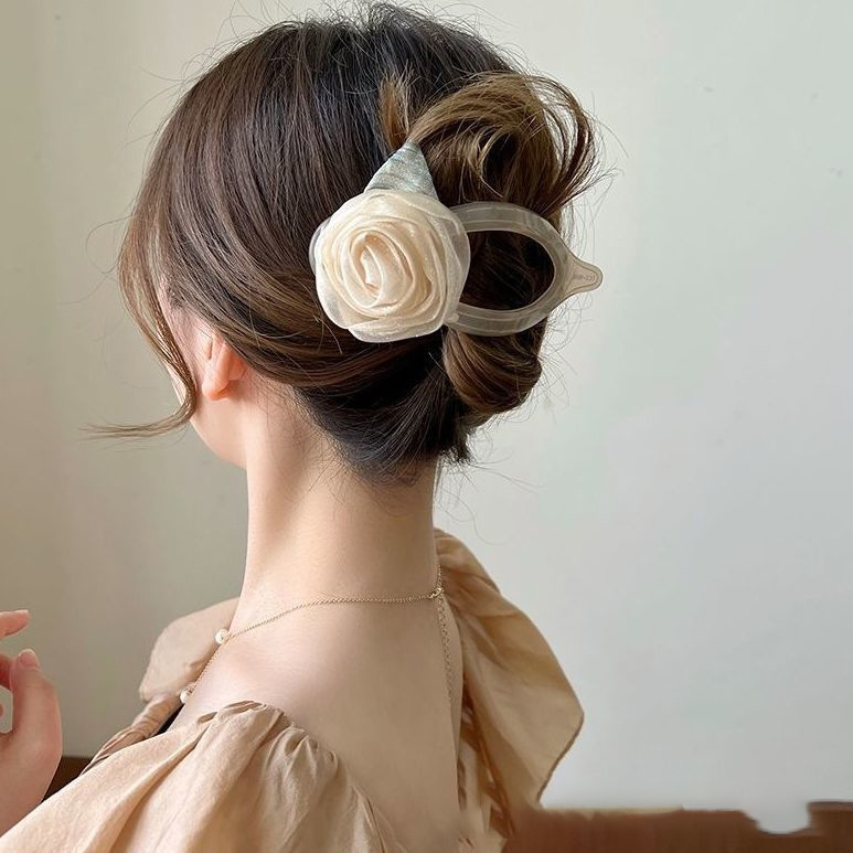 Camellia Goddess Duckbill Clip - Summer Sophistication