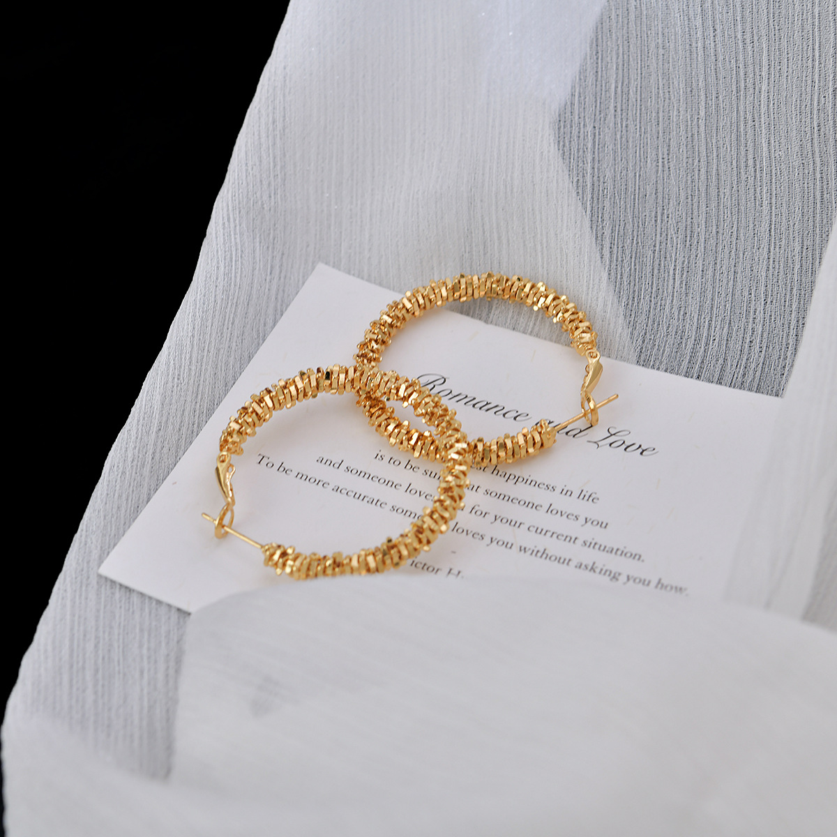 Silver Hoops - Korean Office Chic - Image 4