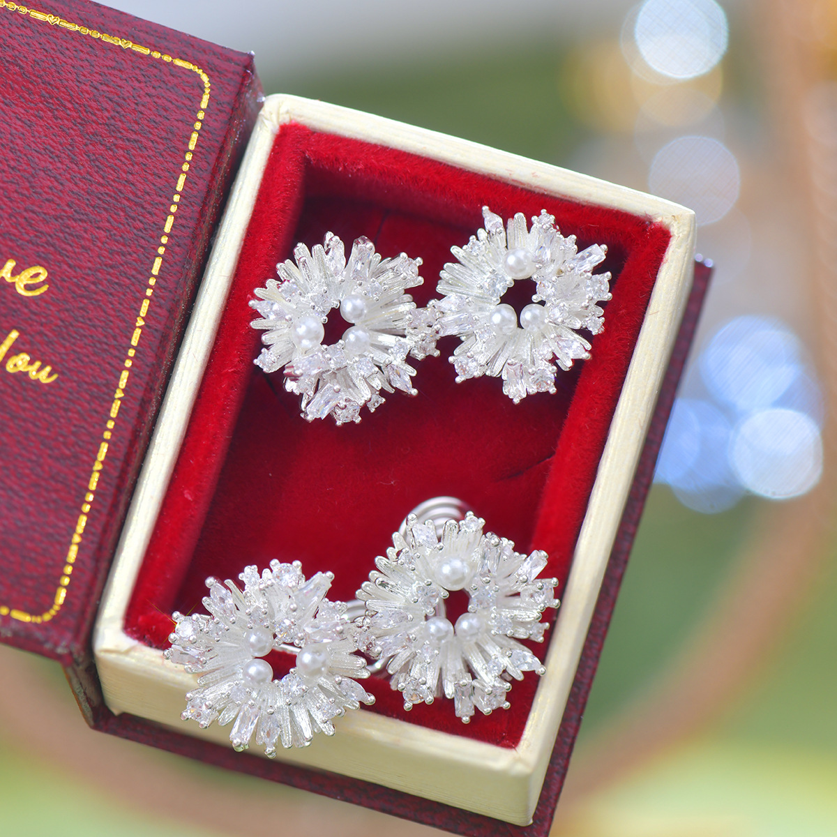 Firework Pearl Studs - Celebration Earrings