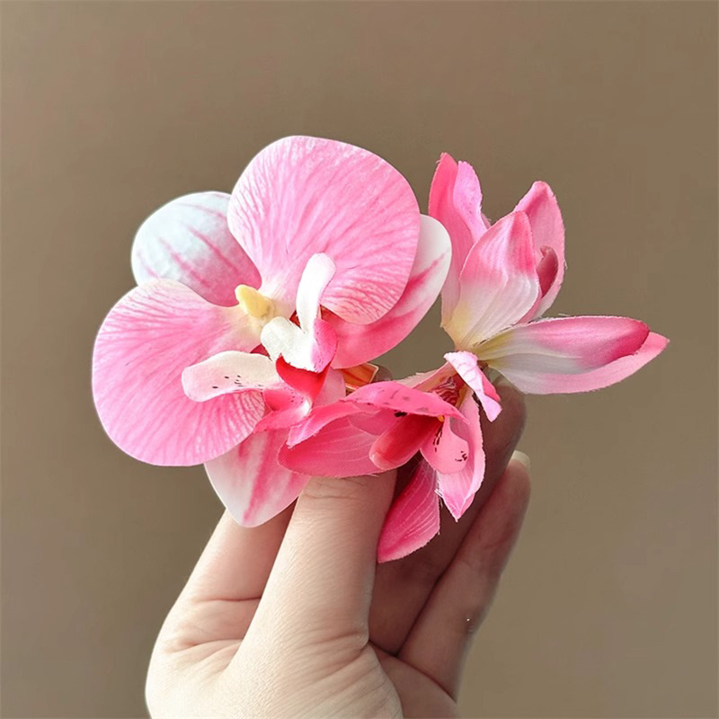 Elegant Purple Phalaenopsis Hair Clip - Seaside Photo Prop - Image 6