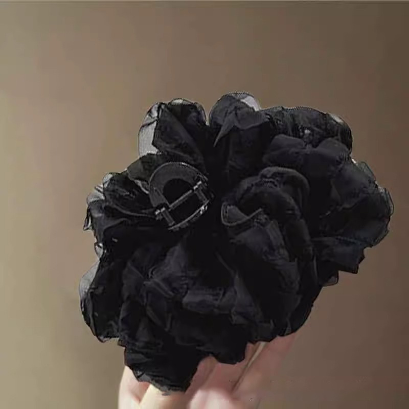 Baby Pink Bow Claw Clip - Voluminous Hair Enhancer - Image 5