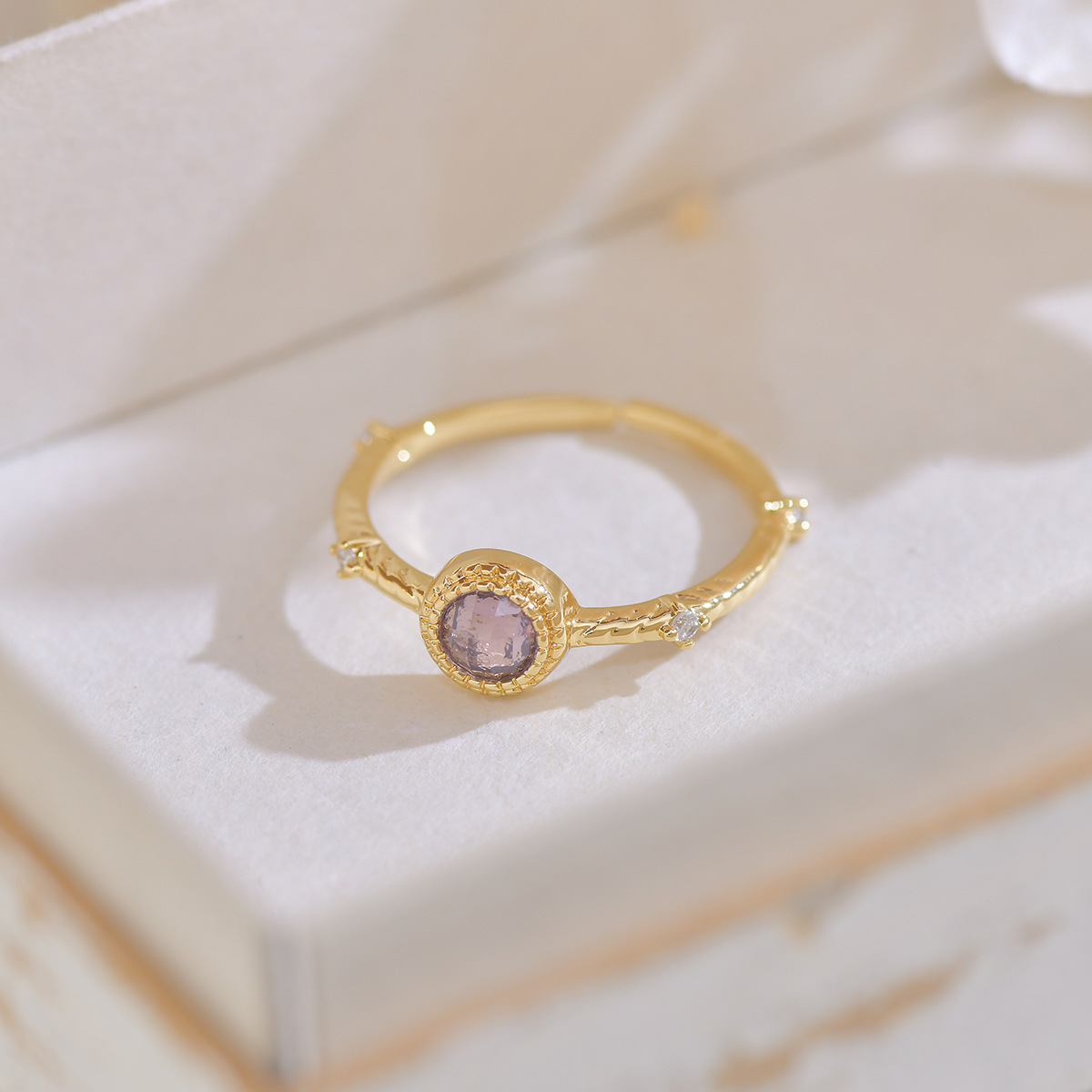 Olive Zirconia Stacking Rings - Summer Fresh - Image 13