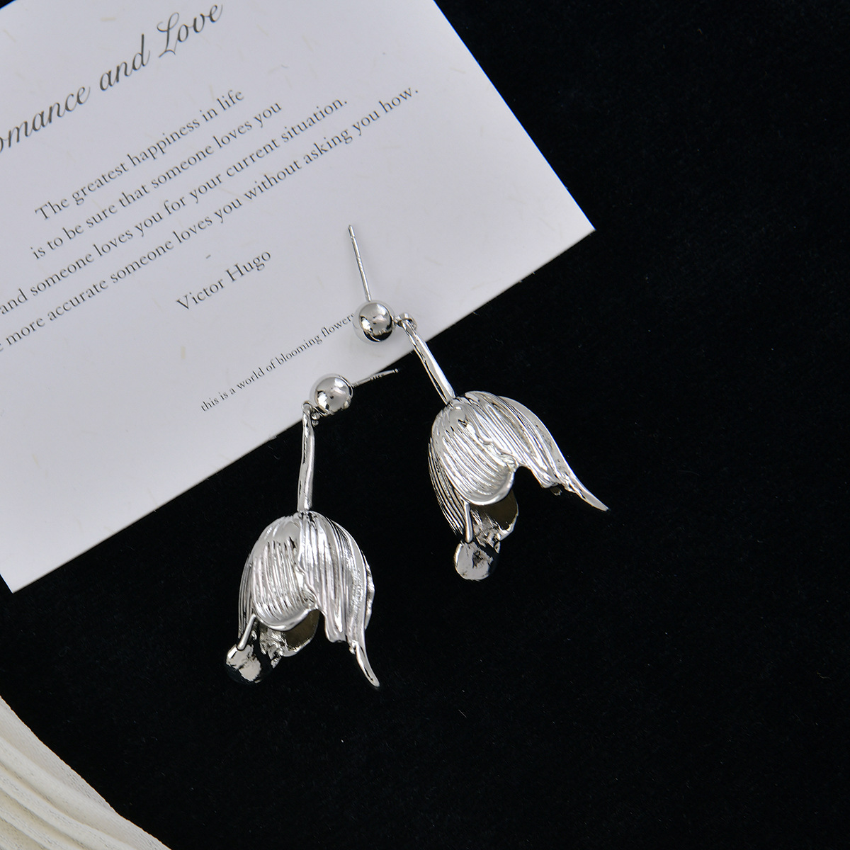 Tulip Drop Earrings - French Minimalism - Image 5