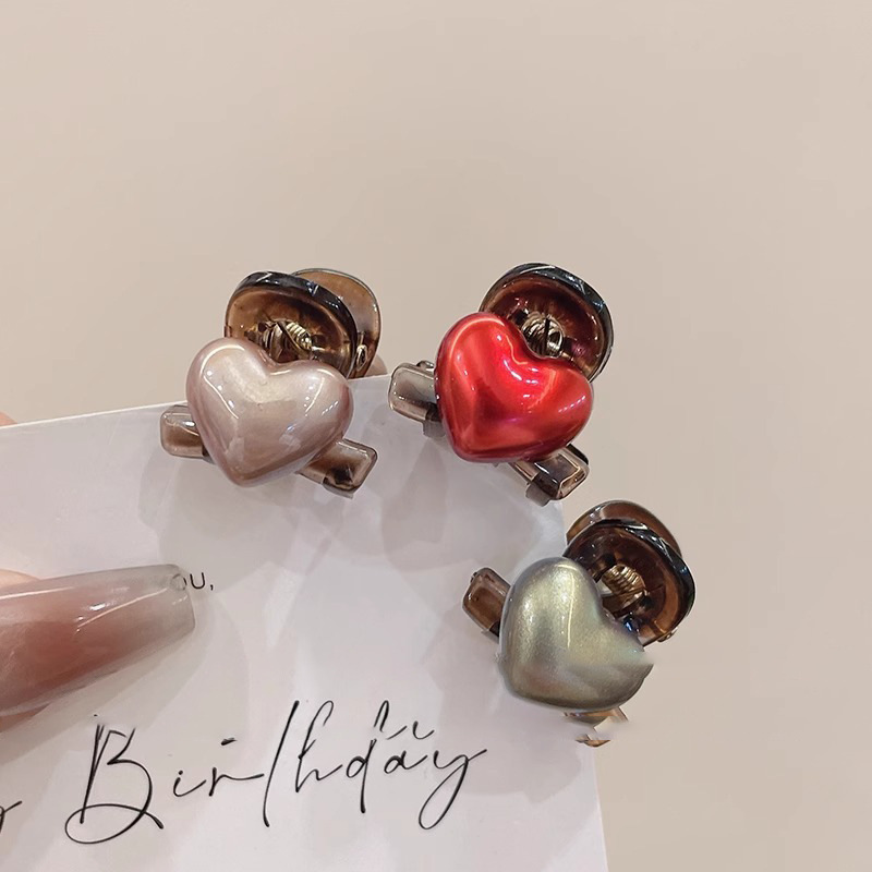 2025 Heart Mini Claw Clip - Princess Bangs Accessory - Image 2