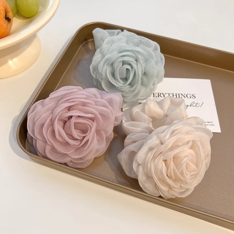 French Lace Scrunchy - Double-Layer Updo Accent