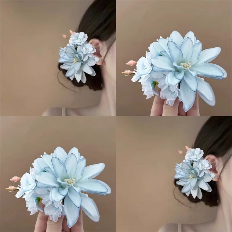 Fairy-like Gentle Floral Hair Clip - Seaside Vacation Photo Hair Accessory