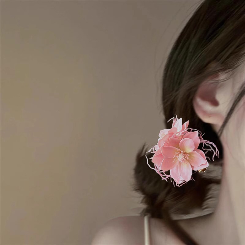 Purple Jasmine Hair Clip - Duckbill Clip for Bangs - Image 4