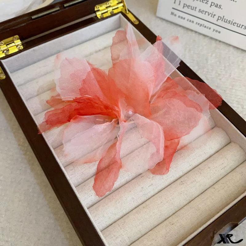 Ombré Tulle Floral Hair Clip - Chic Duckbill Bangs Clip - Image 8